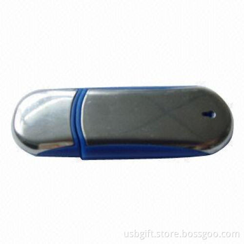 USB flash memory, 4GB capacity, custom logo plastic design, promotional gift